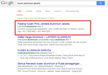 Kusen alumunium Jakarta